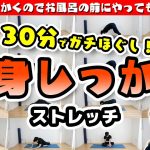 【迷ったらコレ】全身を30分間しっかり伸ばすキツめのストレッチ！【快眠/快便/夏疲れを回復】