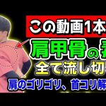 【6分で肩甲骨を完全攻略】ガチガチ肩甲骨がふにゃふにゃになる！老廃物排出、リンパ流しで肩のゴリゴリ解消、首コリ解消、肩こり解消できるエクササイズ！